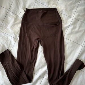 Chocolate Brown High-Rise Leggings